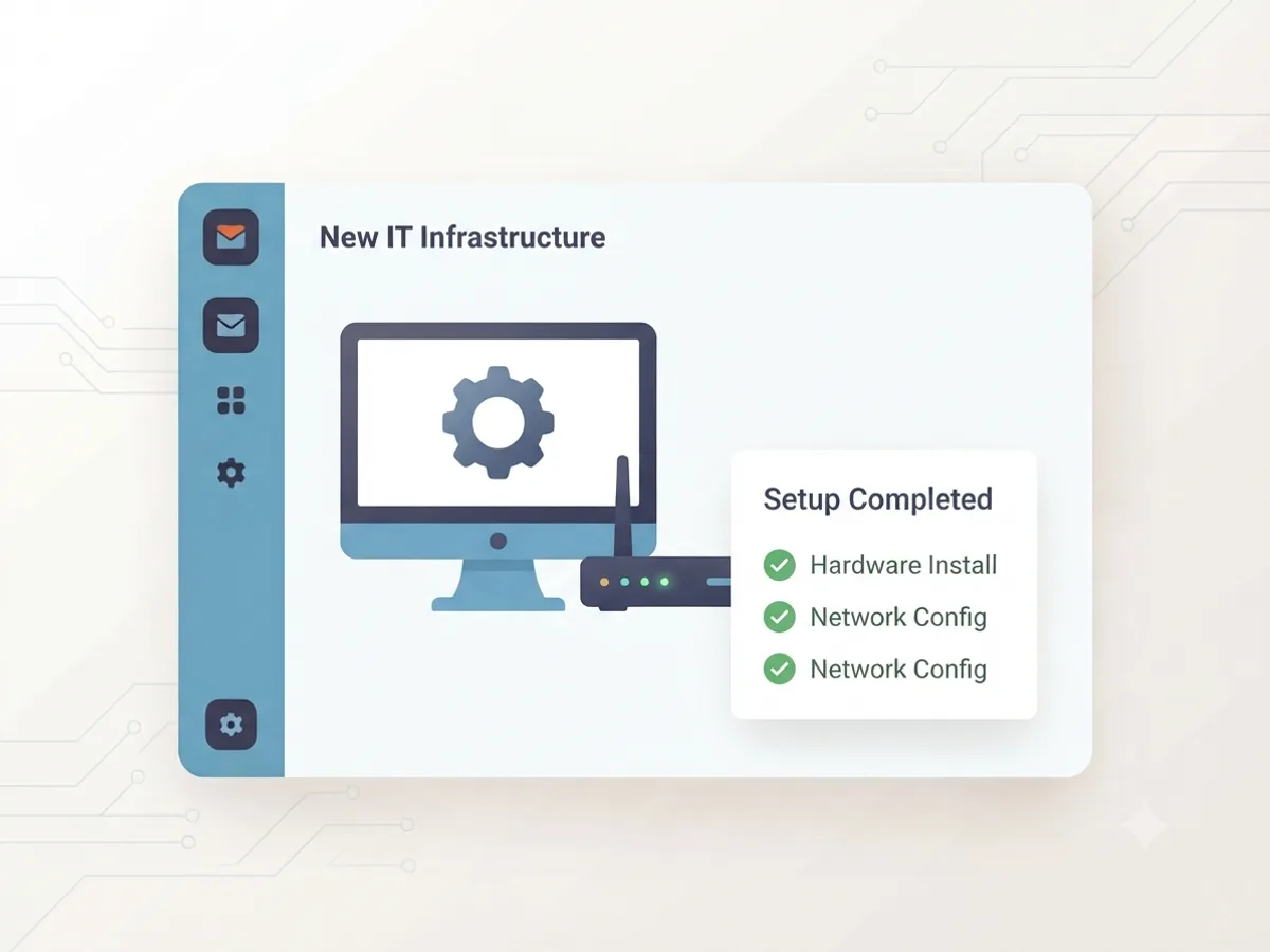 New IT Setup & Configuration illustration